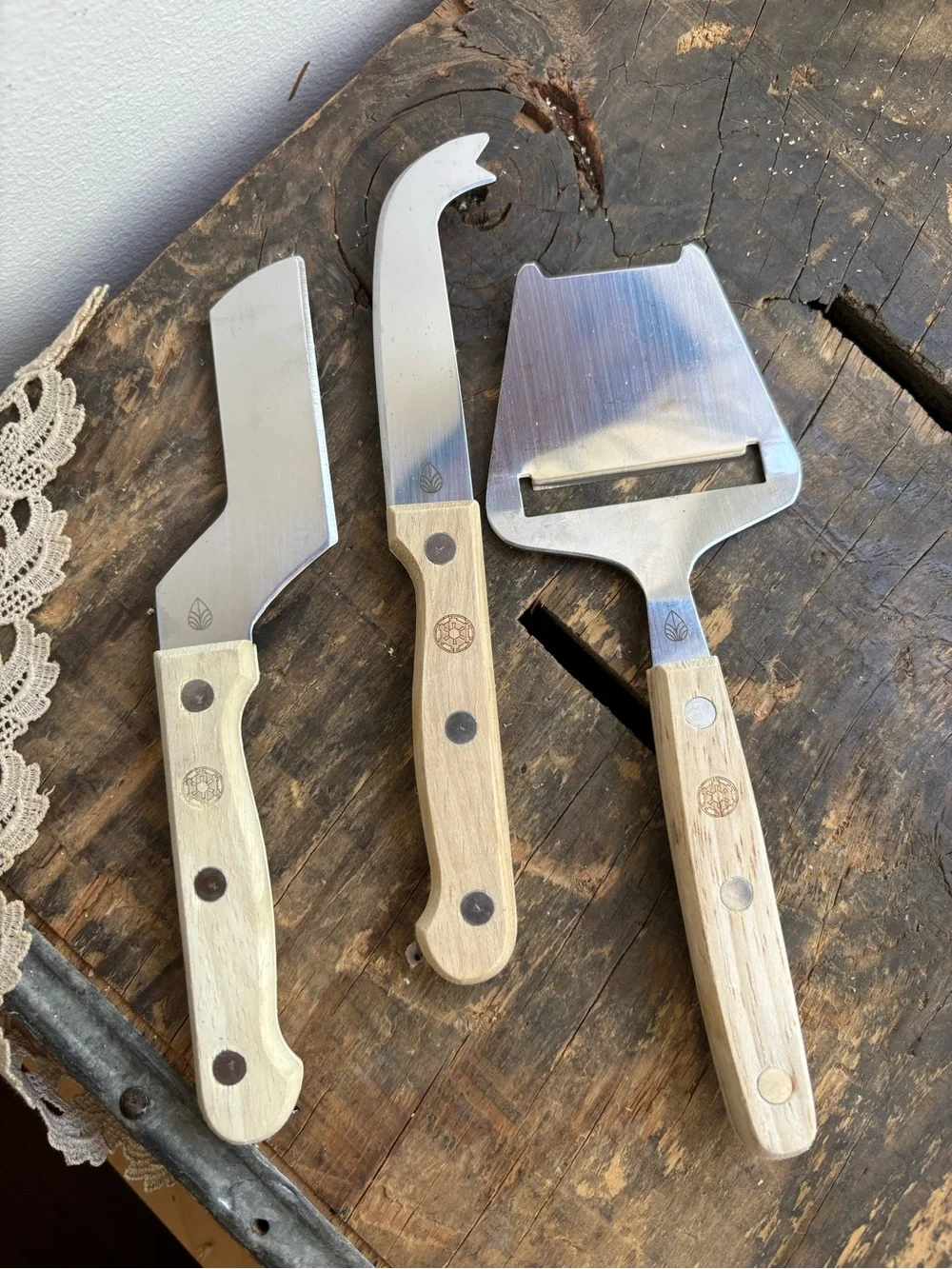 Wood Handle Cheese Replacement Knife Set from Star Wars Galactic Empire imperial